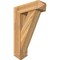 Ekena Millwork Traditional Arts and Crafts Rough Sawn Bracket w/ Offset Brace, Western Red Cedar, 8"W x 26"D x 38"H BKT0806X26X38TRA03RWR - alternate 1